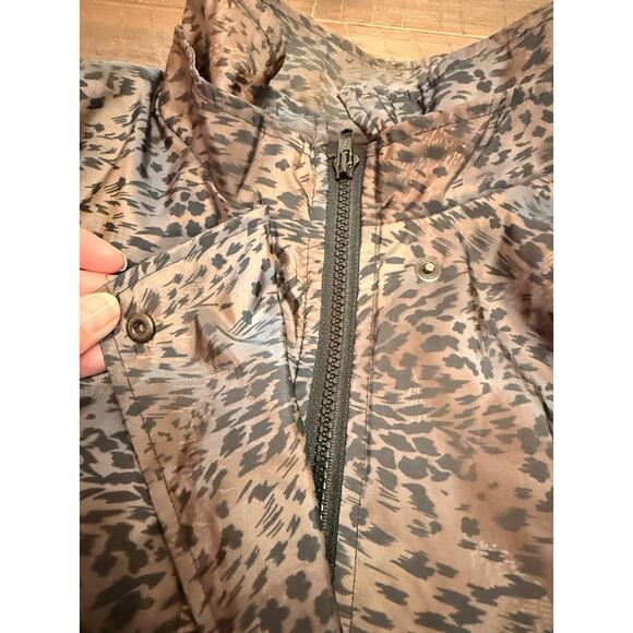 Vintage Kristen Sport Women’s Animal Print Zip Jacket Size M 90s Windbreaker - Picture 2 of 6